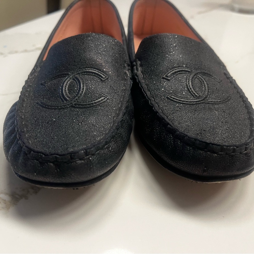 Chanel Black Loafers Size 38.5 - Picture 6 of 6